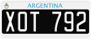 License plate of Argentina, Cars (1995, ABC 123)