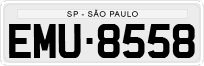 License plate of Brazil, Private owners (1990)