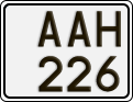 License plate of Sweden, Regular plates