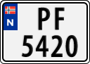 License plate of Norway, Trailers, motorcycles, special vehicles