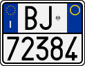 License plate of Italy, Motorcycles (1994 year series)