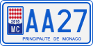 License plate of Monaco, Motorcycles