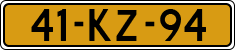 License plate of the Netherlands, Military