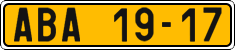 License plate of the Czech Republic, Commercial vehicles (1960)