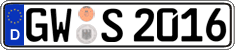 German license plate, Regular plates