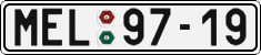 License plate of the Czech Republic, Cars (1960)