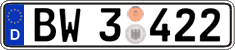 German license plate, Authorities and federal agencies