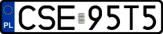 License plates of Poland, Regular car plates
