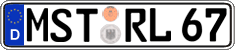 German license plate, Regular plates