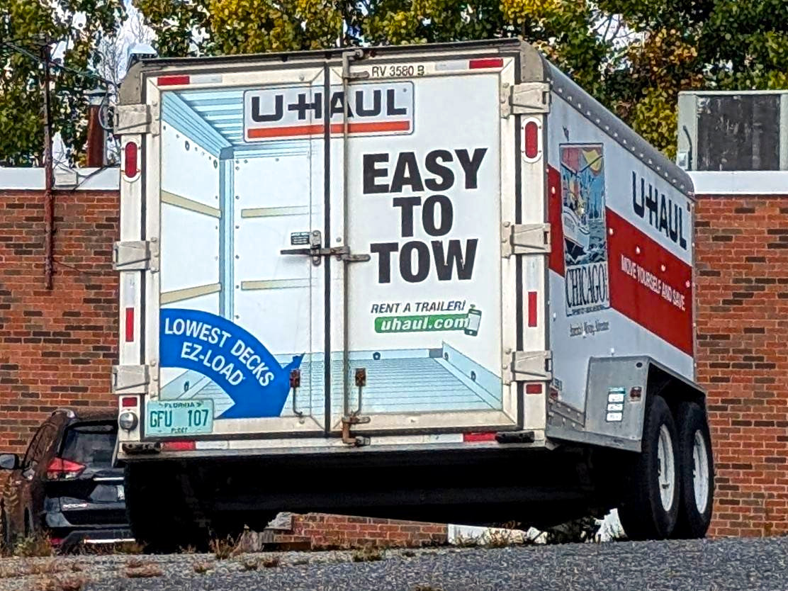 GFU 107, U-Haul 6' x 12' Cargo Trailer (RV) 