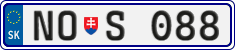 License plate of Slovakia, Sportcars