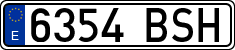 License plates of Spain, Ordinary (2000)