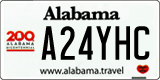 Alabama, Specialty plates