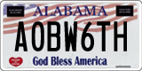 Alabama, Vanity Plates