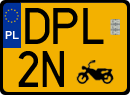 License plates of Poland, Oldtimers