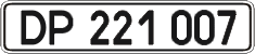 License plate Ukraine, Diplomatic