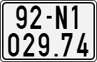 License plate of Vietnam, Motorcycles