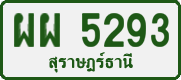 License plate of Thailand, Private owners