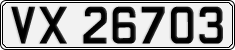 License plate of Norway, Cars