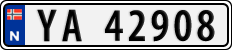 License plate of Norway, Cars