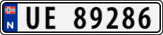 License plate of Norway, Cars