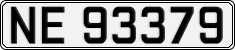 License plate of Norway, Cars