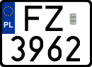 License plates of Poland, Special vehicles and motorcycles