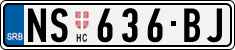 License plate of Serbia, Cars