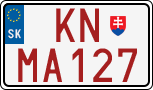 License plate of Slovakia, Dealer