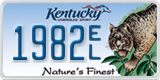 Kentucky, Specialty plates (1234 A/B)