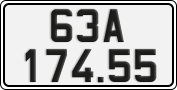 License plate of Vietnam, Cars