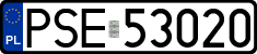 License plates of Poland, Regular car plates