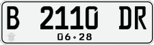 License plate of Indonesia, Regular plates
