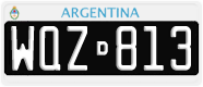 License plate of Argentina, Cars (1995, ABC 123)