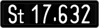 License plate of Austria, 1947 year system