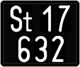 License plate of Austria, 1947 year system