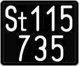 License plate of Austria, 1947 year system