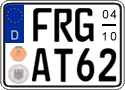 German license plate, Seasonal plates