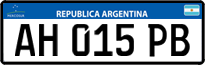 License plate of Argentina, Cars (Mercosur, AB 123 CD)