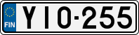 License plate of Finland, Cars