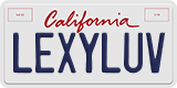 California, Vanity Plates