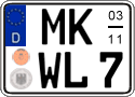 German license plate, Seasonal plates