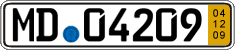 German license plate, Short-term transit plates