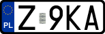 License plates of Poland, Regular car plates