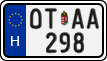 license plates of Hungary, Oldtimers (2022)
