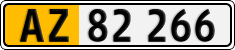 License plate of Denmark, Lower-taxed commercial vehicles