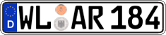 German license plate, Regular plates