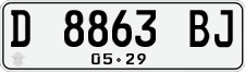 License plate of Indonesia, Regular plates