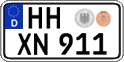 German license plate, Regular plates