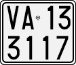 License plate of Italy, Motorcycles (1927 year series)